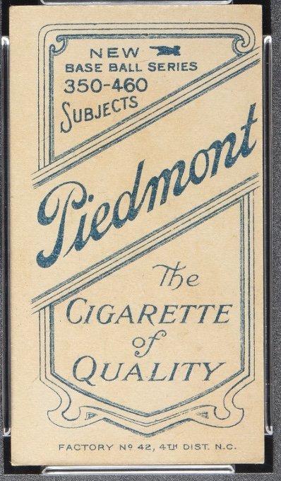 Piedmont Factory 42: The Most Undervalued Back in the T206 Set?
